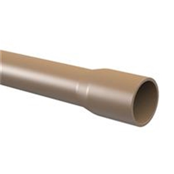 Tubo soldavel 60mm PVC marrom 6mts