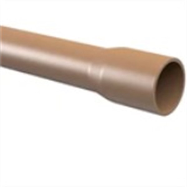 Tubo soldavel 20mm PVC marrom 6mts