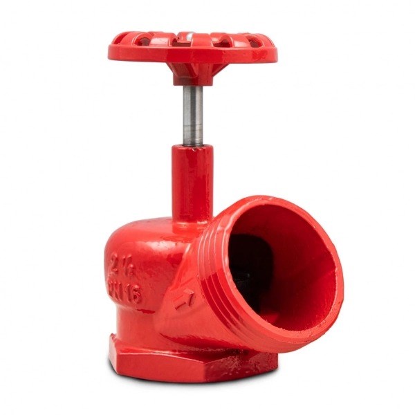 Válvula angular hidr. (Reg. Globo) Nodular 2 1/2“ x 45º