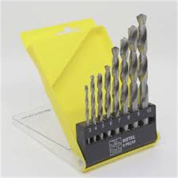 JOGO BROCAS P/ METAL 8 PCS