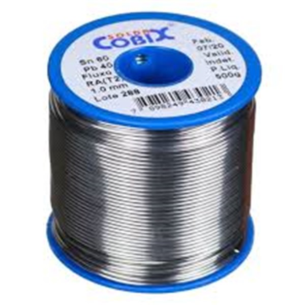 SOLDA EM FIO (ESTANHO) LIGA 60/40 AZUL 1,50MM BOB. C/ 500g