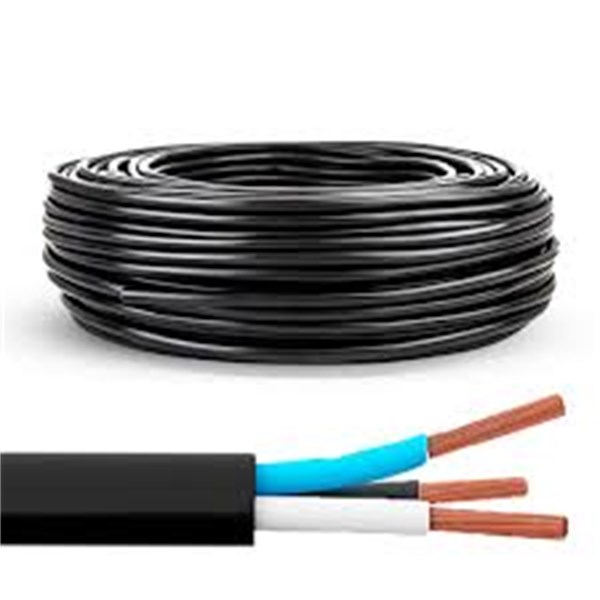Cabo PP 3x2,50mm 500v CL4 preto metro