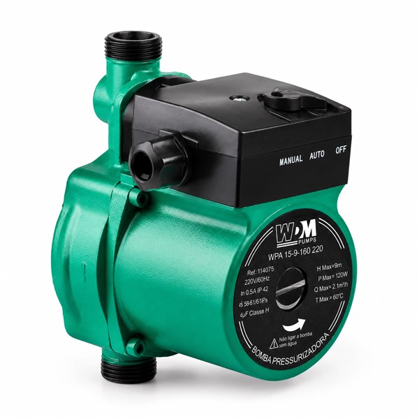 WPA 15-9-160 0.16 M 60 220 BOMBA CENTRIFUGA MONOFASICO PA ARA AGUA