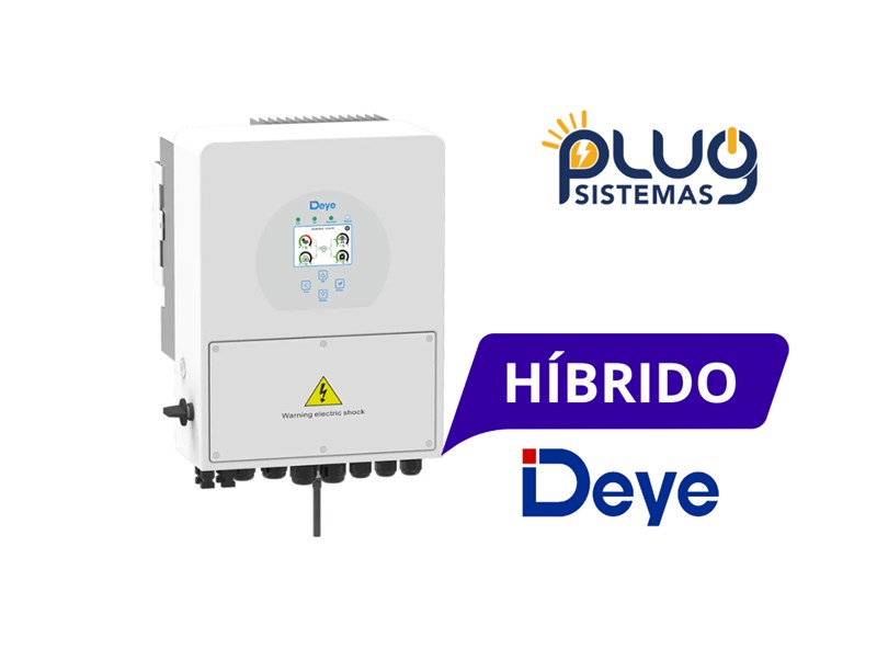 GERADOR HIBRIDO 3,85KWP DEYE C/ 2 BATERIA S