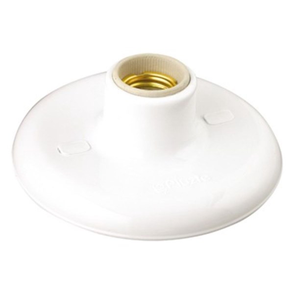 Plafon Duplo c/ Bocal Porcelana BC 100W Syka Light