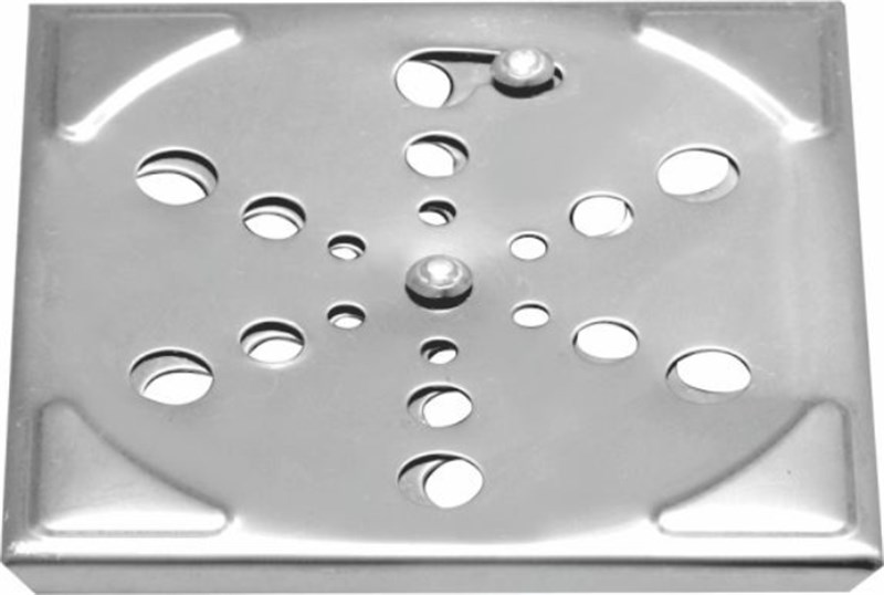 Grelha 15 X 15 Quadrada Sem Caixilho Inox - Clara Inox