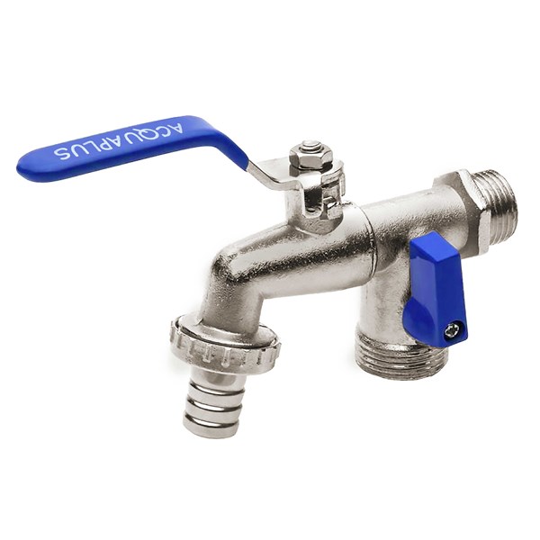 Torneira de Esfera p/ Tanque e Máquina de Lavar 1/2"x3/4" Acquaplus