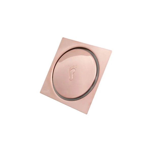 Ralo Click Quadrado 15X15 Rose Gold - Império Metais