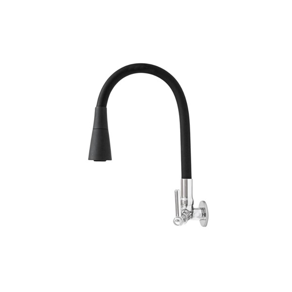 Torneira Bica Móvel Tubo Cone Black Parede C-60 1/4V - Renova Metais