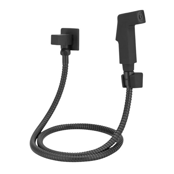 Ducha Higiênica Quadrada Black - Metal