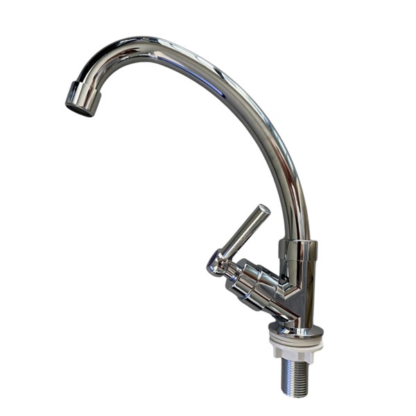 Bica Móvel Cromada Bancada Abs - 1/4V - Dama Metais