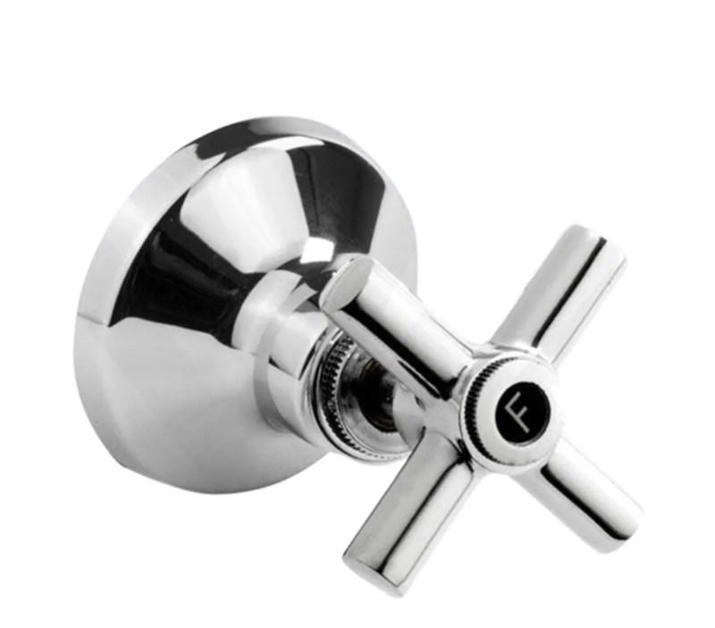 Acabamento P/ Registro Canopla ABS Volante Metal C-64 CR 1/2 e CR 3/4"