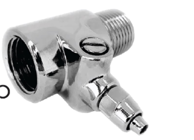 ADAPTADOR PAREDE 1/2" C/REGULAGEM P/FILTRO LATÃO CROMADO FINO 1/4"