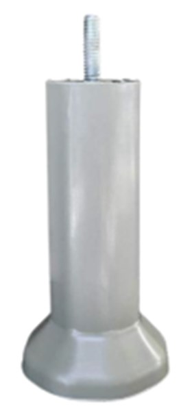Pé Box Austria 130MM Cinza (Pacote c/ 4 unidades)