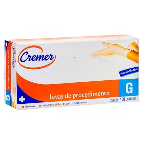 LUVA DE PROCEDIMENTO DESC. TAM. G C/ 100UN