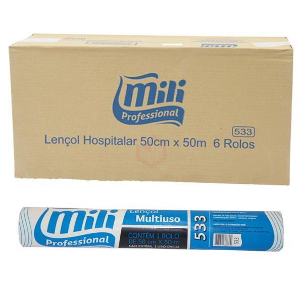 LENÇOL HOSPITALAR ROLO 50X50