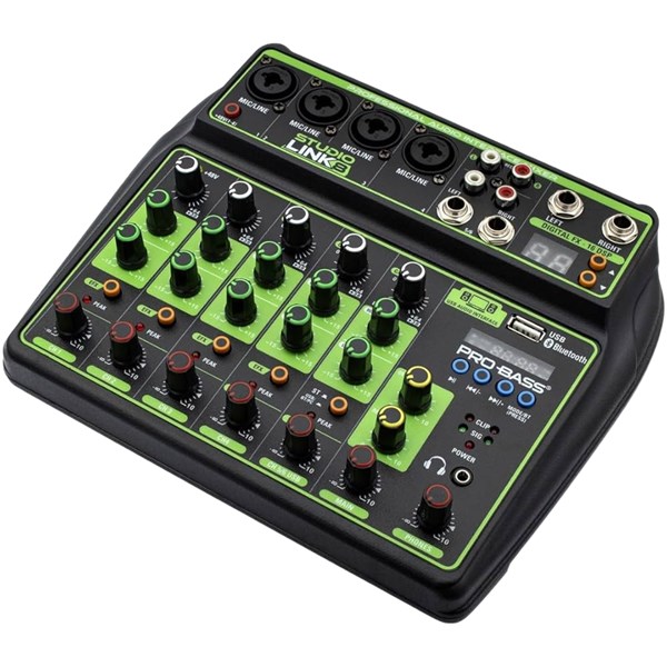 MESA DE SOM, PROBASS, STUDIO LINK 8, USB, BLUETOOTH