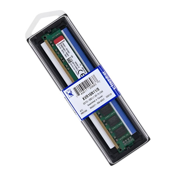 MEMORIA DESKTOP, DDR3, 8GB, 1600 MHZ, 1.5V, KINGSTON, KVR16N11/8
