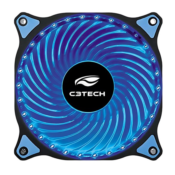 COOLER PARA GABINETE, F7-L130BL, C3TECH, 120MM, AZUL