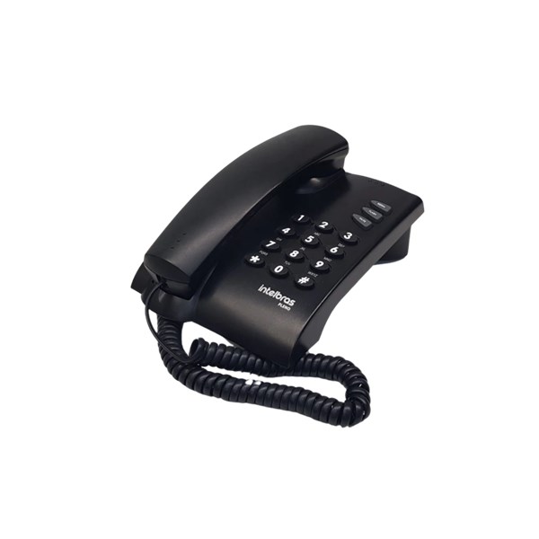 TELEFONE ANALOGICO, COM FIO, PLENO, INTELBRAS, PRETO, SEMINOVO