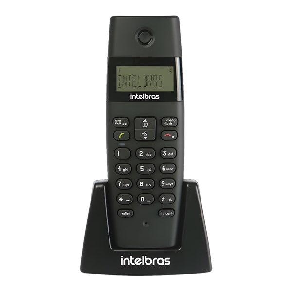 TELEFONE ANALOGICO, SEM FIO, TS 40 R, RAMAL, INTELBRAS, PRETO