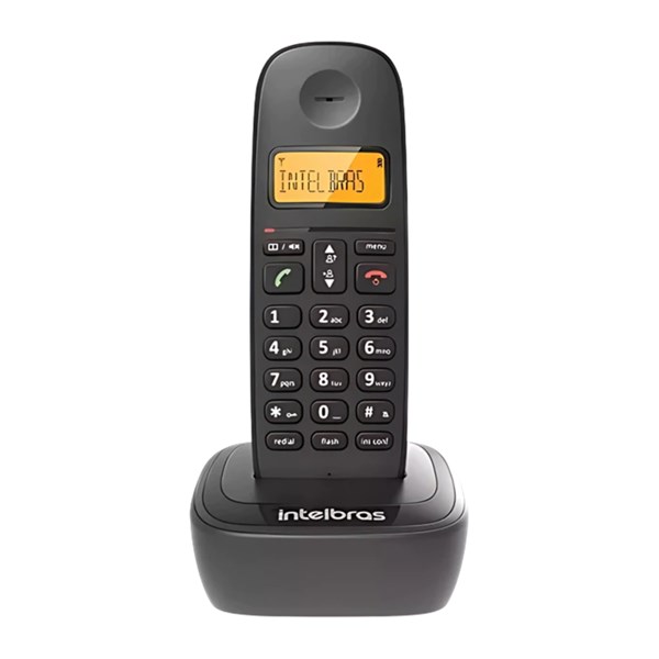 TELEFONE ANALOGICO, SEM FIO, TS 2510, INTELBRAS, PRETO