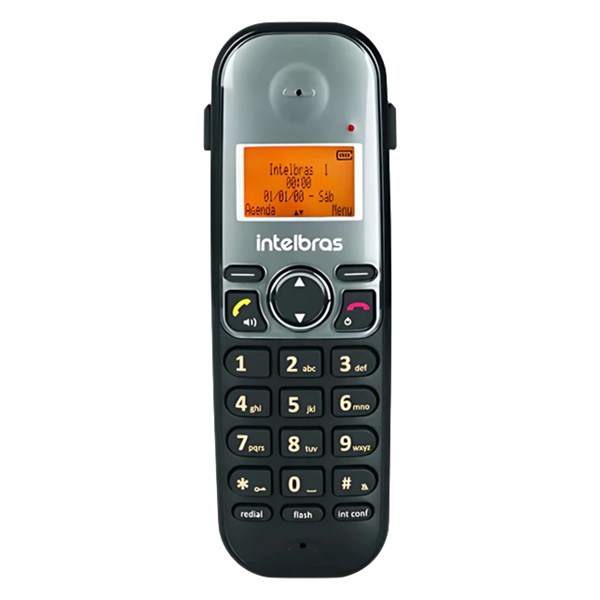 TELEFONE  ANALOGICO, SEM FIO, TS 5120, INTELBRAS, PRETO