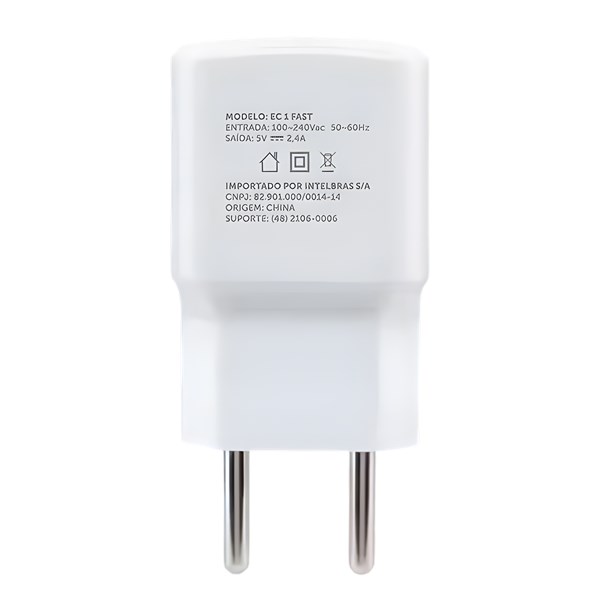 CARREGADOR, USB, 12W, INTELBRAS, EC1, BRANCO
