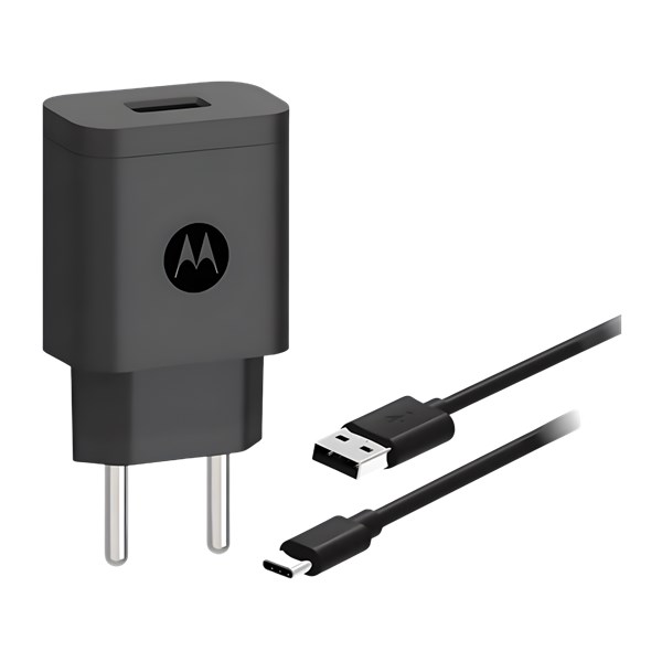 CARREGADOR MOTOROLA COM CABO USBC, 10W, POWER ADAPTER