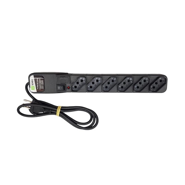 FILTRO DE LINHA, IPEC, 6 TOMADAS, 10A, 1.2M, SEMINOVO