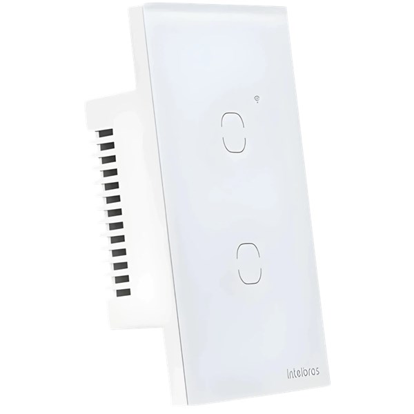INTERRUPTOR TOUCH, INTELBRAS, SMART, WI-FI, 2 TECLAS, EWS 1002, BRANCO, SEMINOVO