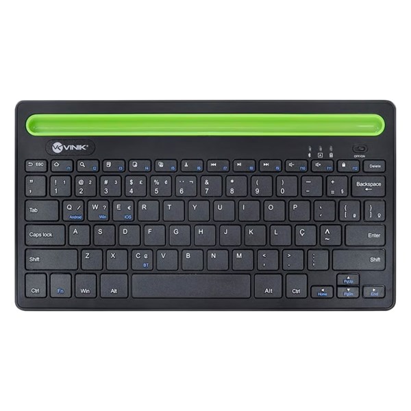 TECLADO SEM FIO VINIK, BLUETOOTH, PRETO, DT200
