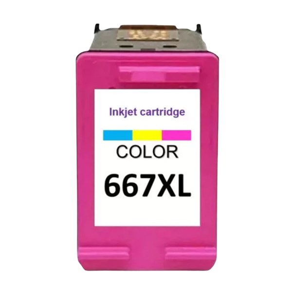 CARTUCHO DE TINTA, HP, 667XL, ORIGINAL, COLORIDO