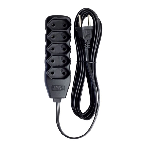 EXTENSÃO DE TOMADA, 5 TOMADAS, 17M, 20A