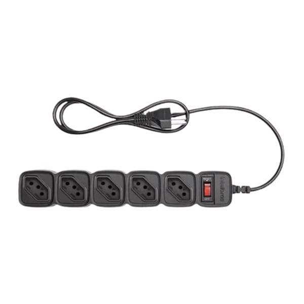 FILTRO DE LINHA, 5 TOMADAS, 1M, INTELBRAS, PRETO, SEMINOVO