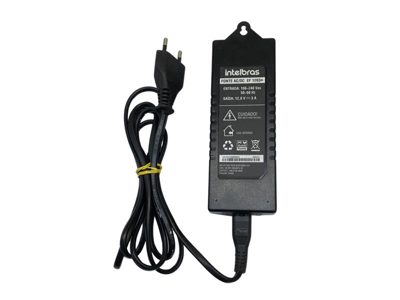 FONTE INTELBRAS, 12.8V, 3A, EF1203+, SEMINOVO