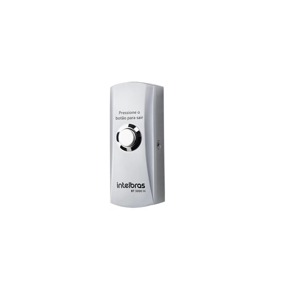 BOTAO DE SAIDA, INOX, SOBREPOR, BT 3000, INTELBRAS