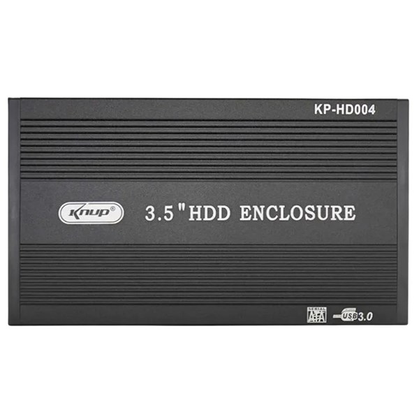 CASE PARA HDD EXTERNO, 3.5', USB 3.0, KNUP