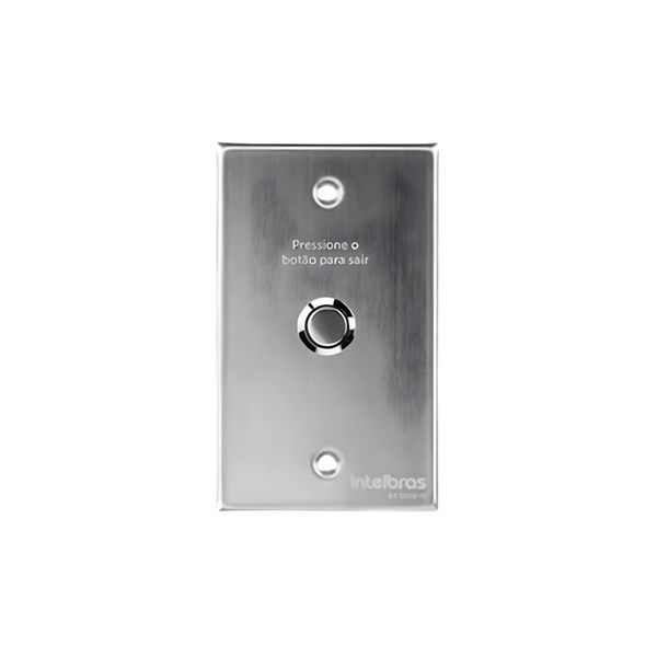 BOTAO DE SAIDA, INOX, INTELBRAS, EMBUTIR, BT 5000 IN