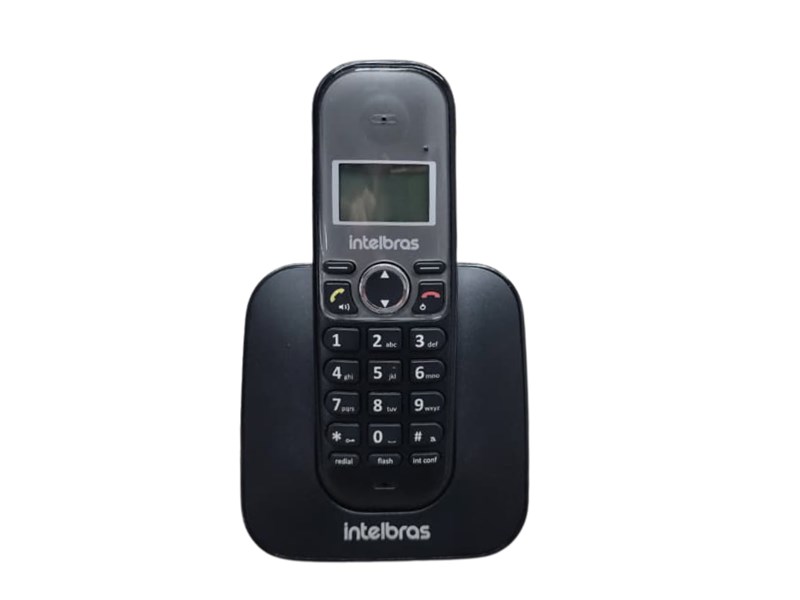 TELEFONE  ANALOGICO, SEM FIO, TS 5120, INTELBRAS, PRETO, SEMINOVO
