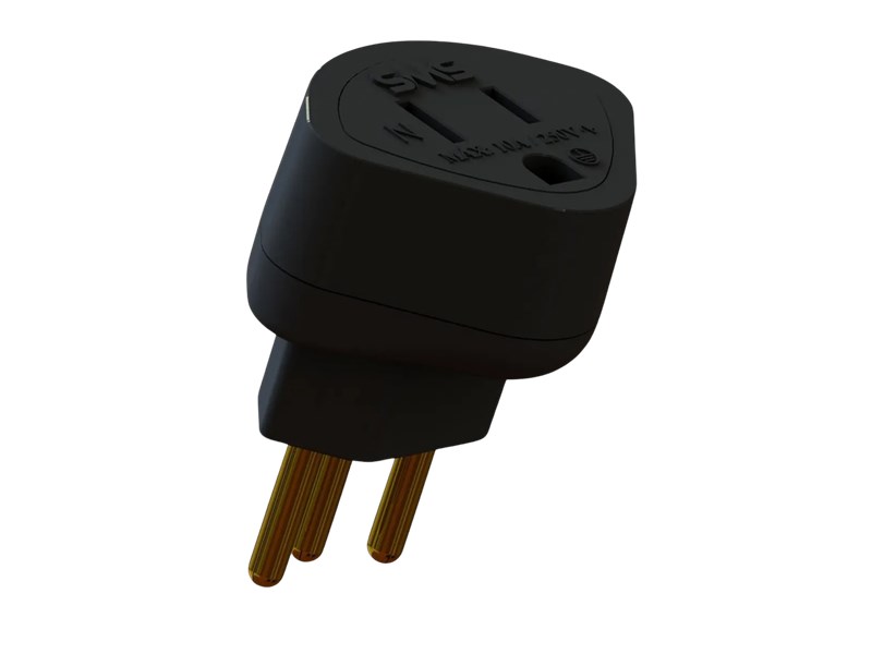 ADAPTADOR DE TOMADA SMS PADRÃO ANTIGO PARA  PADRÃO NOVO