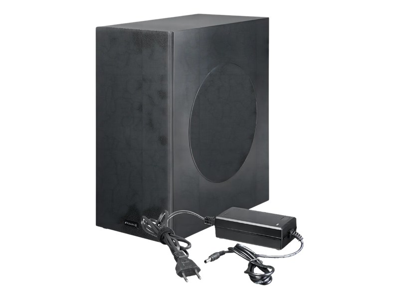 CAIXA SUBWOOFER, SLIM BASS, COMPACT, 60W, CLASSE D, 6", PRETO, FRAHM