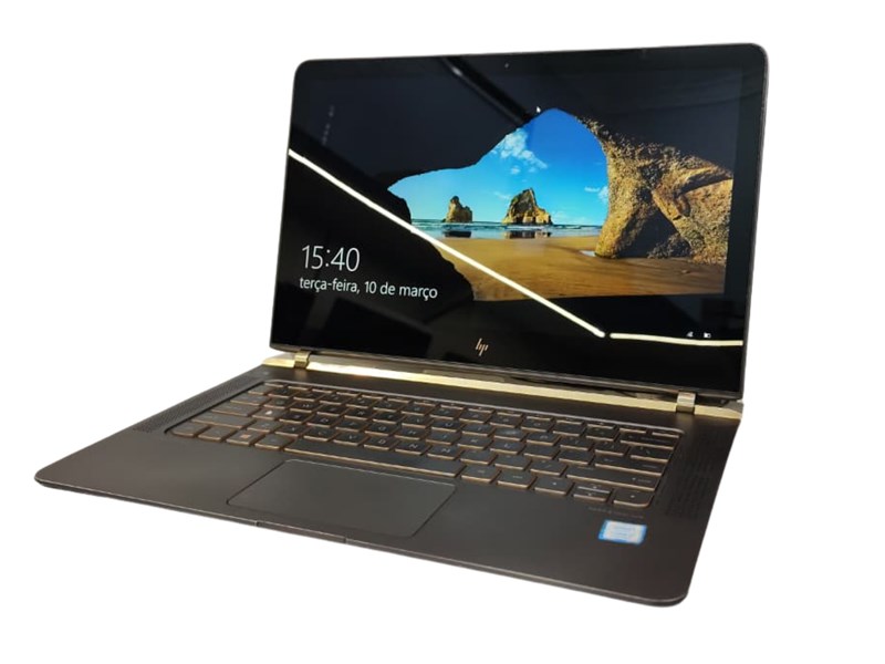 LAPTOP HP SPECTRE, I7-7500, SSD NVME 256GB, DDR4 8GB, WDS 10 PRO, SEMINOVO