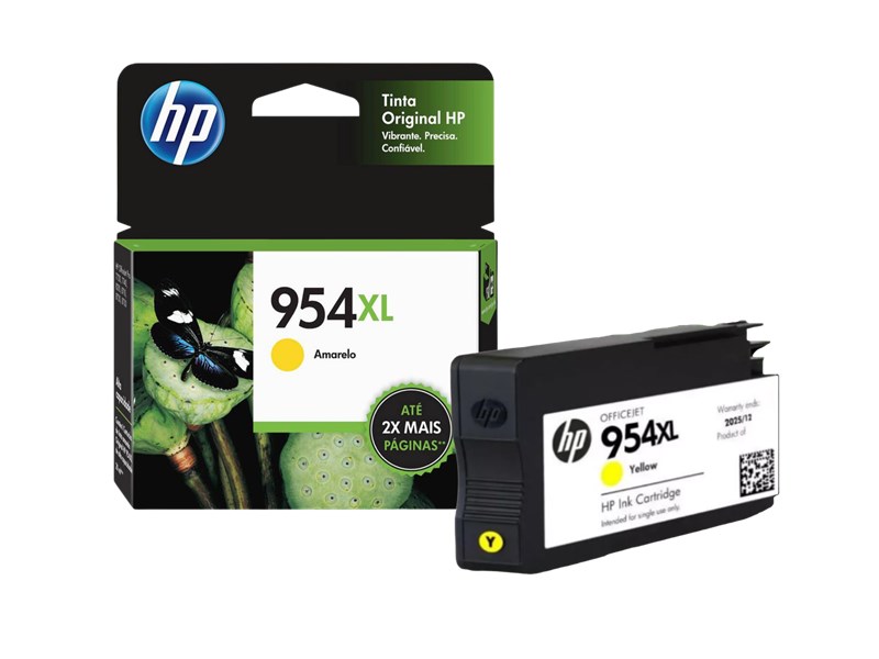 CARTUCHO DE TINTA HP, 954XL, ORIGINAL, AMARELO