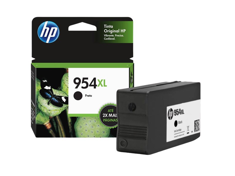 CARTUCHO DE TINTA HP, 954XL, ORIGINAL, PRETO