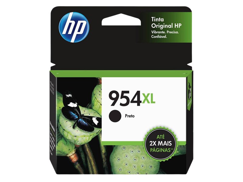 CARTUCHO DE TINTA HP, 954XL, ORIGINAL, PRETO