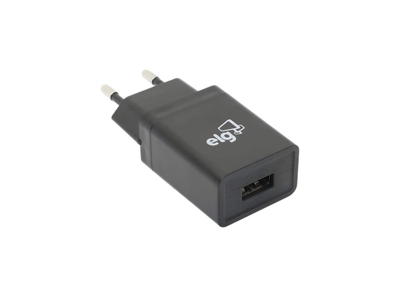 CARREGADOR + CABO 1M, USB MICRO, V8, ELG, PRETO