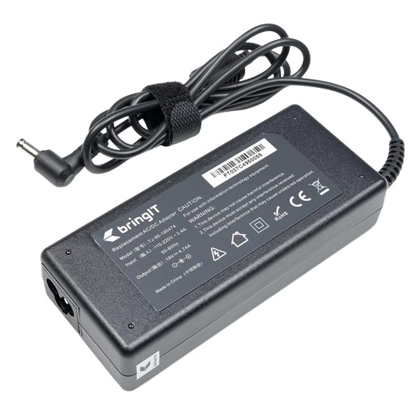 CARREGADOR PARA NOTEBOOK, 90W, 5.5MM - 2.5MM, 19V, 4.74A