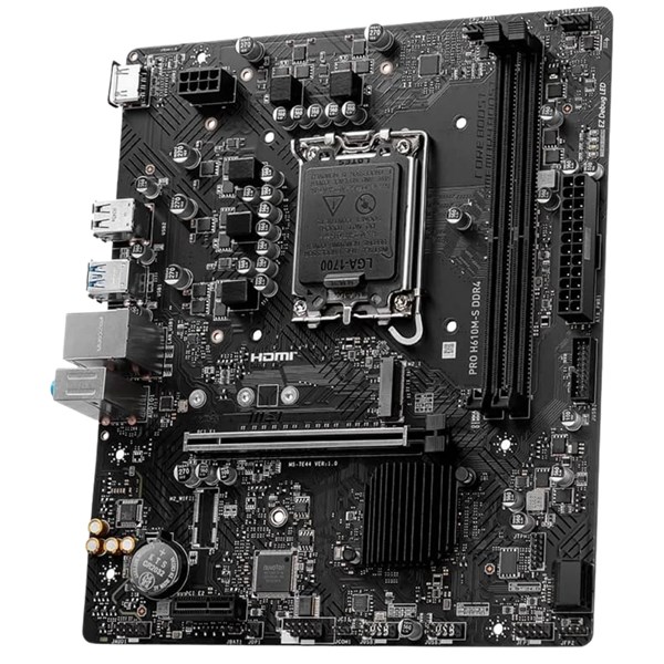 PLACA MAE INTEL, MSI PRO, H610M-S, DDR4, LGA 1700