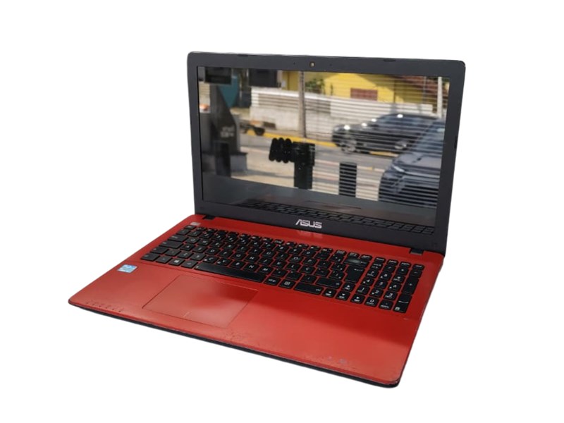 LAPTOP ASUS, X550C, I3-2365M, DDR3 8GB, SSD 240GB, WIN 10 PRO, VERMELHO, SEMINOVO